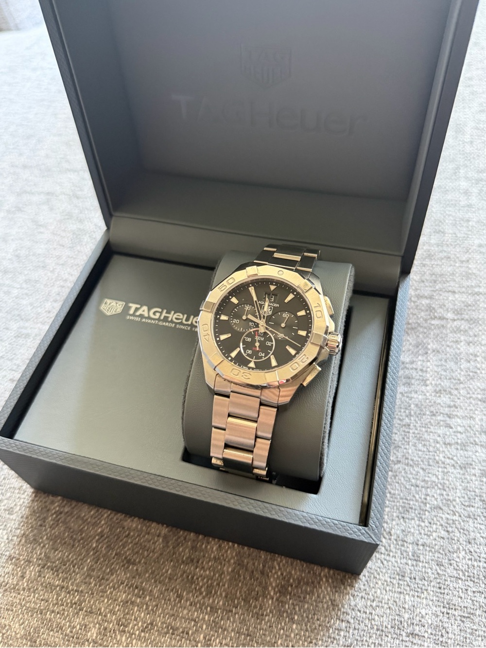 TAG HEUER Aquaracer Chronograph Black Dial Quartz Men’s Watch